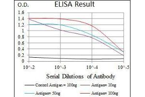 Black line: Control Antigen (100 ng), Purple line: Antigen(10 ng), Blue line: Antigen (50 ng), Red line: Antigen (100 ng),