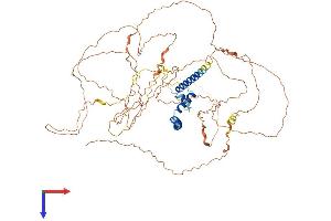 AlphaFold protein structure predicition of Human Recombinant C10orf90 Protein, UniprotID Q96M02