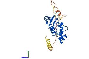 AlphaFold protein structure predicition of Human Recombinant UBE2S Protein, UniprotID Q16763