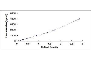 Typical standard curve (MTHFR Kit ELISA)