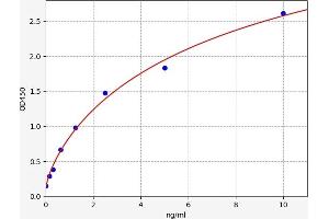 Typical standard curve (NUSAP1 Kit ELISA)