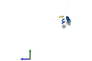 AlphaFold protein structure predicition of Human Recombinant MAFG Protein, UniprotID O15525