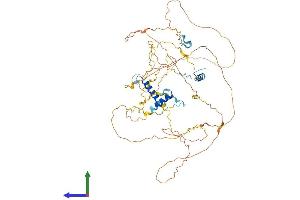 AlphaFold protein structure predicition of Human Recombinant SARG Protein, UniprotID Q9BW04