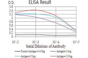 Black line: Control Antigen (100 ng), Purple line: Antigen(10 ng), Blue line: Antigen (50 ng), Red line: Antigen (100 ng),