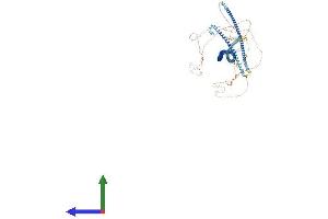 AlphaFold protein structure predicition of Human Recombinant SPAG5 Protein, UniprotID Q96R06