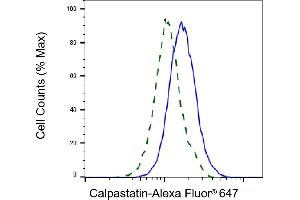 Validation of Calpastatin knockdown using flow cytometry.