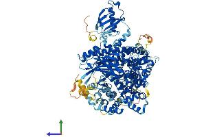 AlphaFold protein structure predicition of Human Recombinant PIK3CD Protein, UniprotID O00329