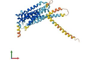 AlphaFold protein structure predicition of Mouse Recombinant Ptger2 Protein, UniprotID Q62053