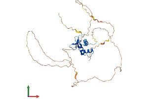AlphaFold protein structure predicition of Human Recombinant ETV2 Protein, UniprotID O00321