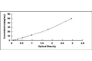 Typical standard curve (HSPB3 Kit ELISA)