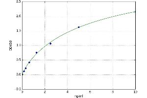 A typical standard curve