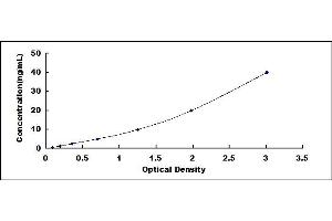 Typical standard curve (Uromodulin Kit ELISA)