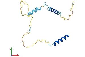 AlphaFold protein structure predicition of Mouse Recombinant Rgcc Protein, UniprotID Q9DBX1