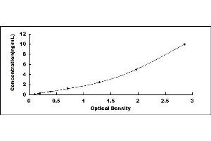 Typical standard curve (YY1 Kit ELISA)