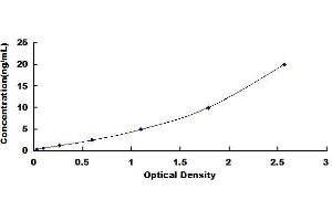 Typical standard curve (Lipophilin B Kit ELISA)