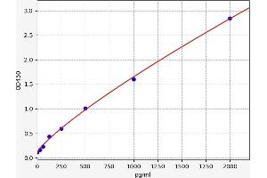 Typical standard curve (EZH2 Kit ELISA)