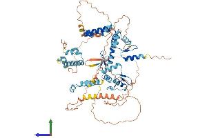 AlphaFold protein structure predicition of Human Recombinant ZNF274 Protein, UniprotID Q96GC6