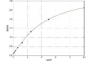 A typical standard curve (FUT7 Kit ELISA)