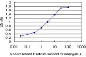 Detection limit for recombinant GST tagged TCEB2 is approximately 0.