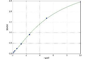 A typical standard curve (Caspase 12 Kit ELISA)