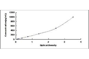 Typical standard curve (EGF Kit ELISA)