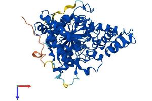 AlphaFold protein structure predicition of Mouse Recombinant Qrsl1 Protein, UniprotID Q9CZN8