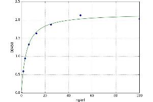A typical standard curve (Alkaline Phosphatase Kit ELISA)