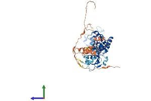 AlphaFold protein structure predicition of Human Recombinant THRA Protein, UniprotID P10827