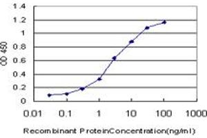Detection limit for recombinant GST tagged TSPAN32 is approximately 0.