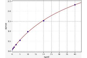Typical standard curve (Prokineticin Receptor 1 Kit ELISA)
