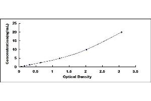 Typical standard curve (IREB2 Kit ELISA)