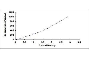 Typical standard curve (LEFTY2 Kit ELISA)