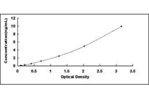 Typical standard curve (Peripherin Kit ELISA)