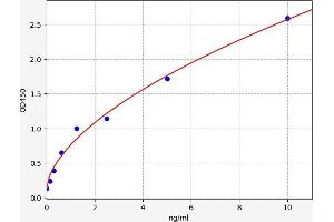 Typical standard curve (CCR1 Kit ELISA)