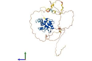 AlphaFold protein structure predicition of Human Recombinant ARFGAP1 Protein, UniprotID Q8N6T3