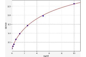 Typical standard curve (FGFR4 Kit ELISA)