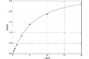 A typical standard curve (ErbB2/Her2 Kit ELISA)