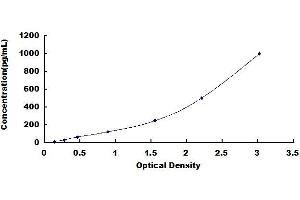 Typical standard curve
