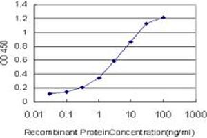 Detection limit for recombinant GST tagged IRAK4 is approximately 0.