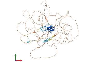 AlphaFold protein structure predicition of Mouse Recombinant Ppp1r3a Protein, UniprotID Q99MR9