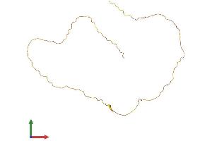 AlphaFold protein structure predicition of Human Recombinant KRTAP13-1 Protein, UniprotID Q8IUC0