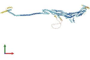 AlphaFold protein structure predicition of Human Recombinant EXOC6B Protein, UniprotID Q9Y2D4