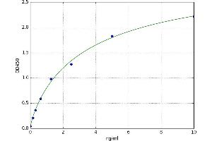 A typical standard curve