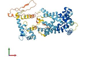 AlphaFold protein structure predicition of Human Recombinant SLC25A25 Protein, UniprotID Q6KCM7