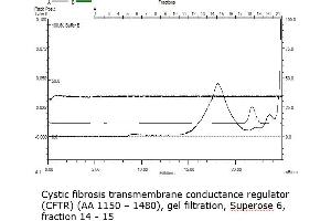 Size-exclusion chromatography-High Pressure Liquid Chromatography (SEC-HPLC) image for Cystic Fibrosis Transmembrane Conductance Regulator (ATP-Binding Cassette Sub-Family C, Member 7) (CFTR) (AA 1152-1480) protein (His tag) (ABIN3091166)