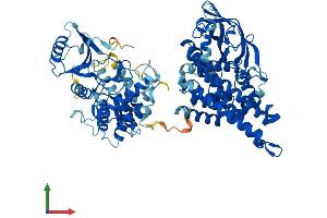 AlphaFold protein structure predicition of Mouse Recombinant Acad11 Protein, UniprotID Q80XL6