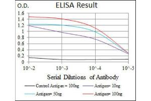 ELISA image for anti-LIM Domain Only 2 (Rhombotin-Like 1) (LMO2) (AA 1-158) antibody (ABIN1844241)