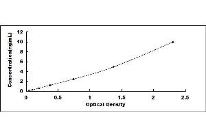 Typical standard curve (GPR37 Kit ELISA)