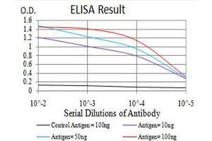 Black line: Control Antigen (100 ng), Purple line: Antigen(10 ng), Blue line: Antigen (50 ng), Red line: Antigen (100 ng),