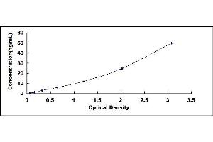 Typical standard curve (ST3GAL6 Kit ELISA)